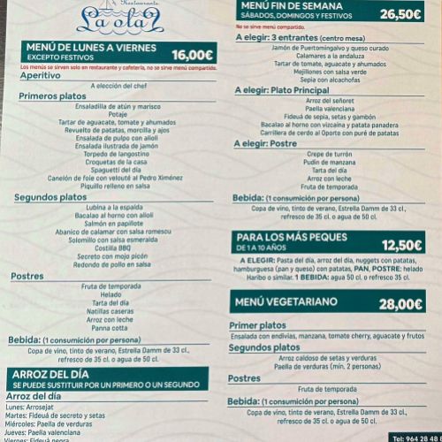 Menú Semanal y Fin de Semana