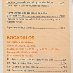 25 bocadillos