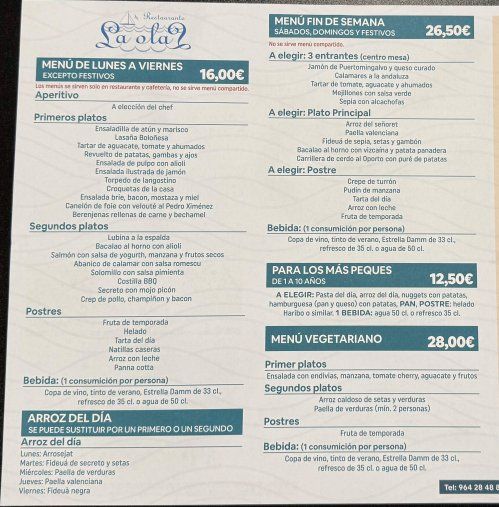 MENUS