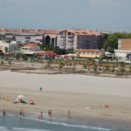 Vista del restaurante desde la playa
