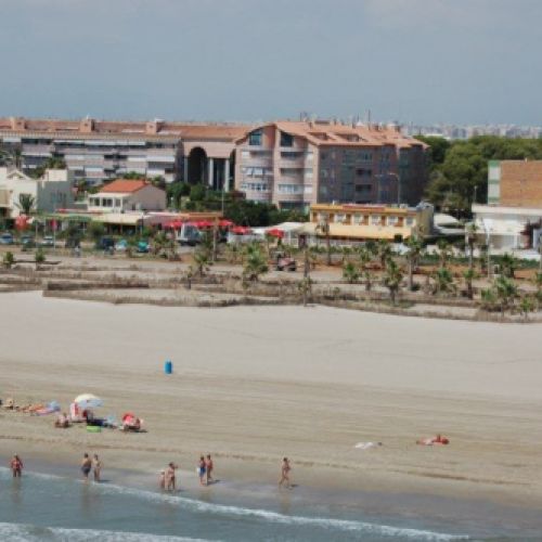 Vista del restaurante desde la playa