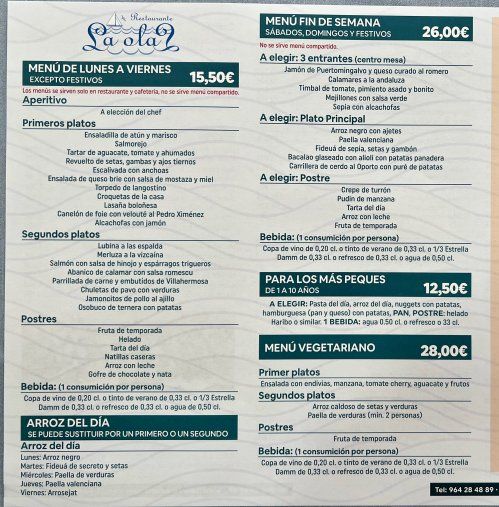 MENUS